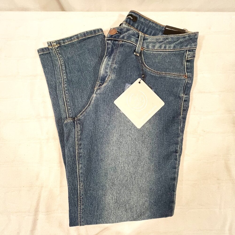 NWT Blue Stretchy AZ Denim Ankle Skinny Denim Jeans Capris, Size 14